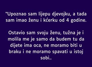“Upoznao sam lijepu djevojku, a tada sam imao ženu i kćerku od 4 godine” “Upoznao sam lijepu djevojku, a tada sam imao ženu i kćerku od 4 godine” - featured image