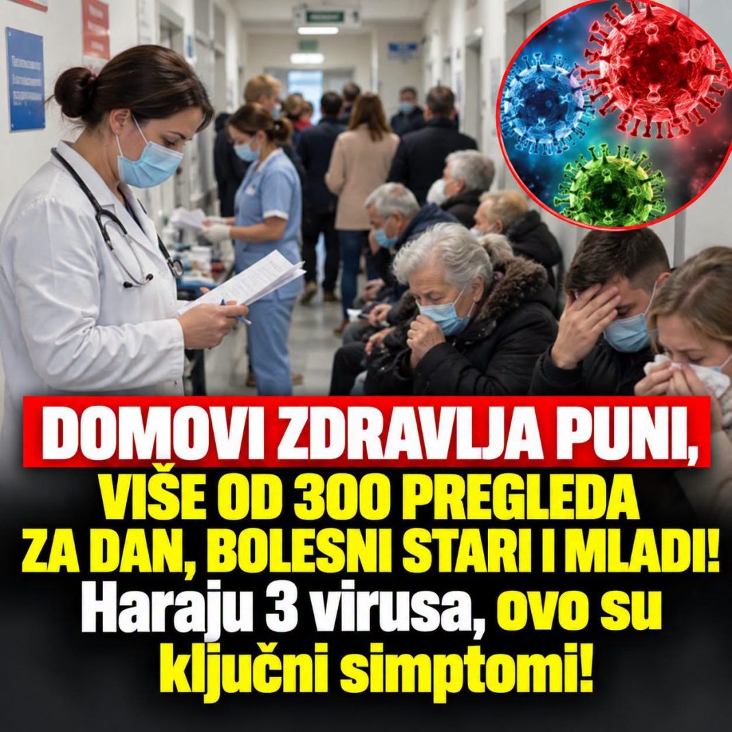 Krcati domovi zdravlja u susjedstvu: Haraju tri virusa, ovo su ključni simptomi - featured image